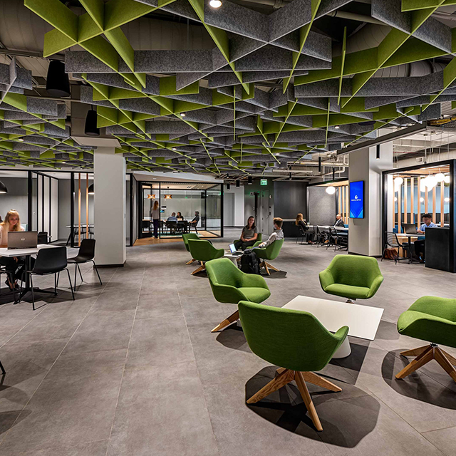 Modules de plafond acoustiques irréguliers