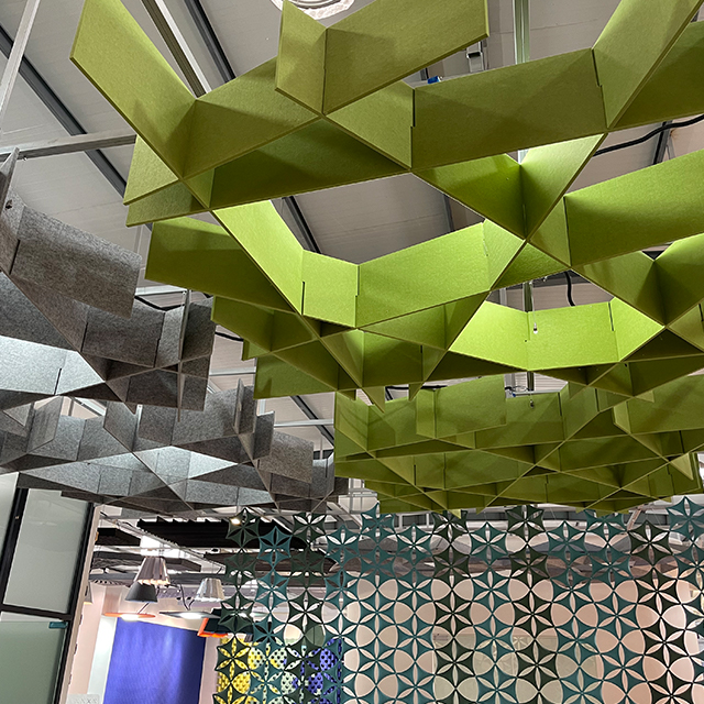 Modules de plafond acoustiques irréguliers