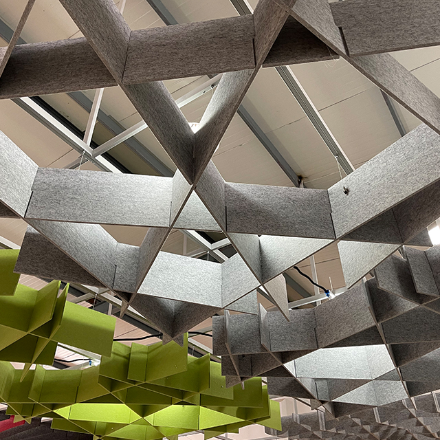 Modules de plafond acoustiques irréguliers