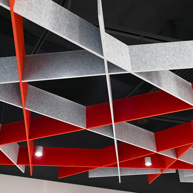 Modules de plafond acoustiques irréguliers